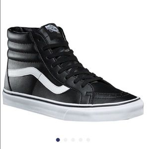 NIB Premium LEATHER Vans Sk8 Reissue High tops